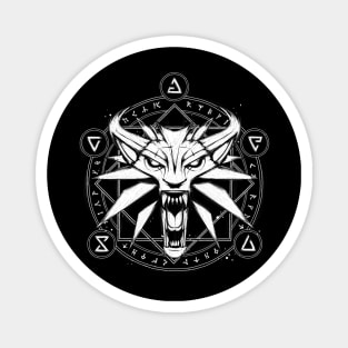 Wolf Medallion Magnet